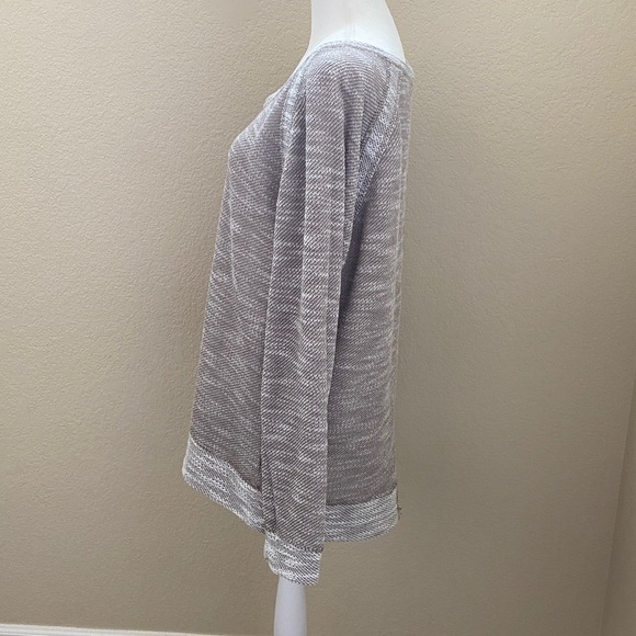 Kut from the Kloth Stylish Tan and White Knit Pullover Lightweight Sweater. XL - Picture 5 of 11